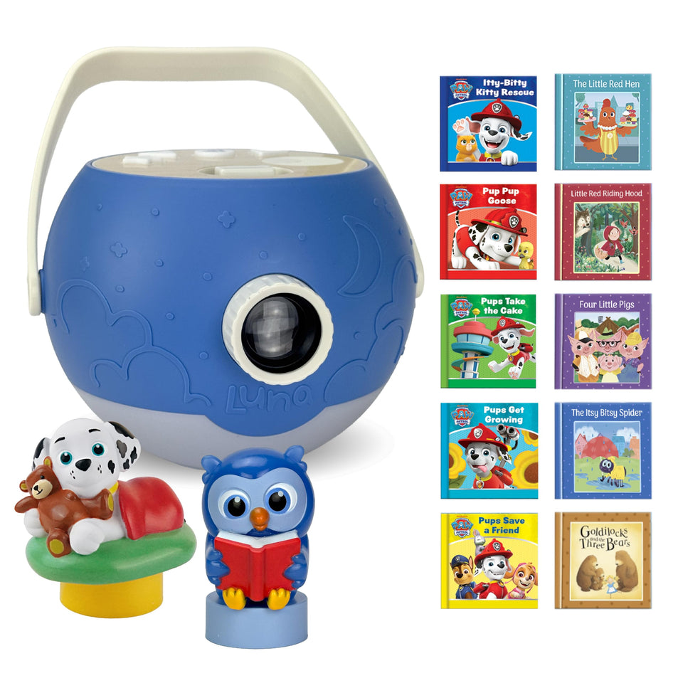 Luna StoryTime projector with Marshall Paw Patrol for interactive bedtime storytelling