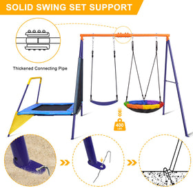 Lunafun galvanized chain detail for durable swing connections