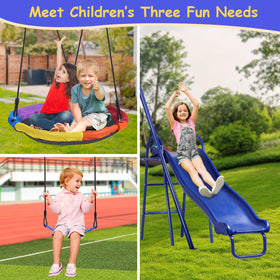 Lunafun belt swing seat provides durable seating for active kids.