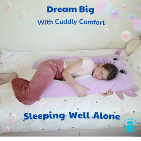 LUNAMIRA Axolotl pillow supports ADHD-friendly sleep routines with gentle guidance.