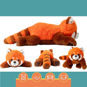 Lunapuer Snugglekid Red Panda hug feature provides gentle weighted comfort for restful moments.