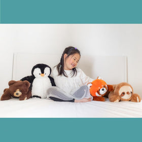 Lunapuer Snugglekid Red Panda soft fabric enhances tactile cuddling and playtime.