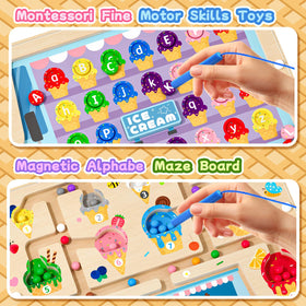 Luneetya letter matching games boost focus and fine motor.