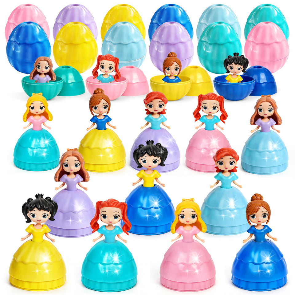 Luneetya princess-prefilled-egg-set for imaginative dress-up play and egg hunts