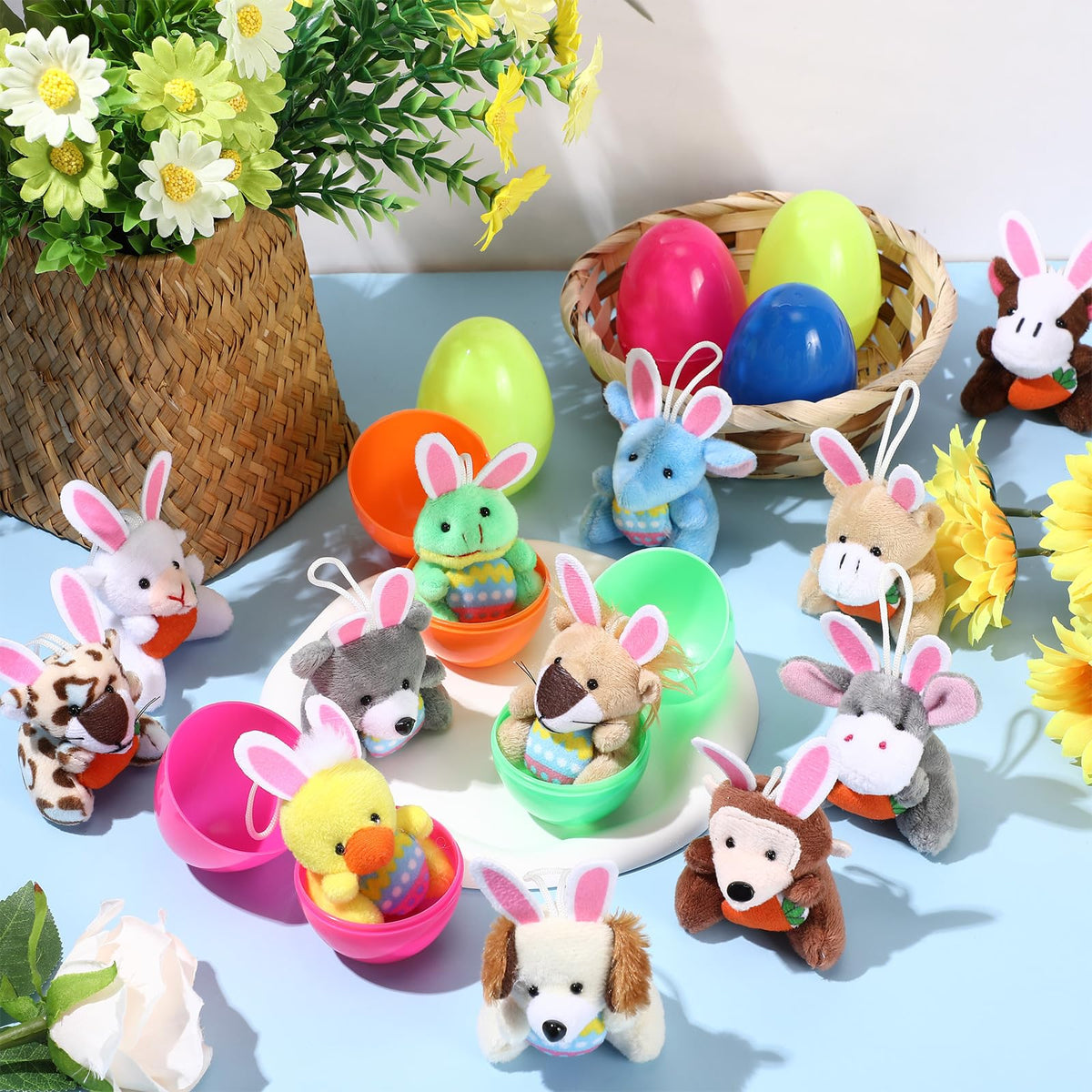 Lunmon Easter egg set for games, decor, and festive egg hunts.