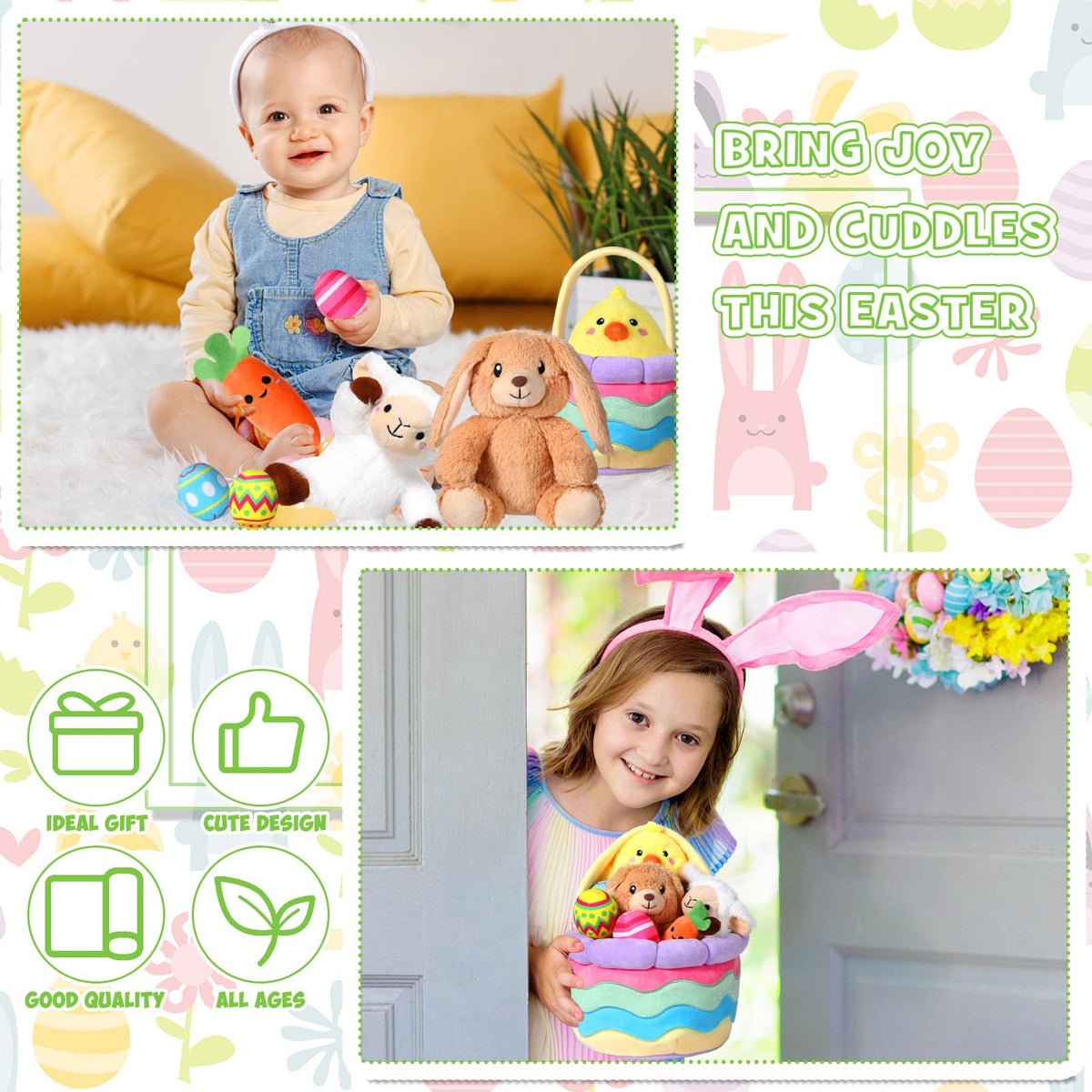 Lunmon plush carrot creating whimsical accents and snack-friendly decor.