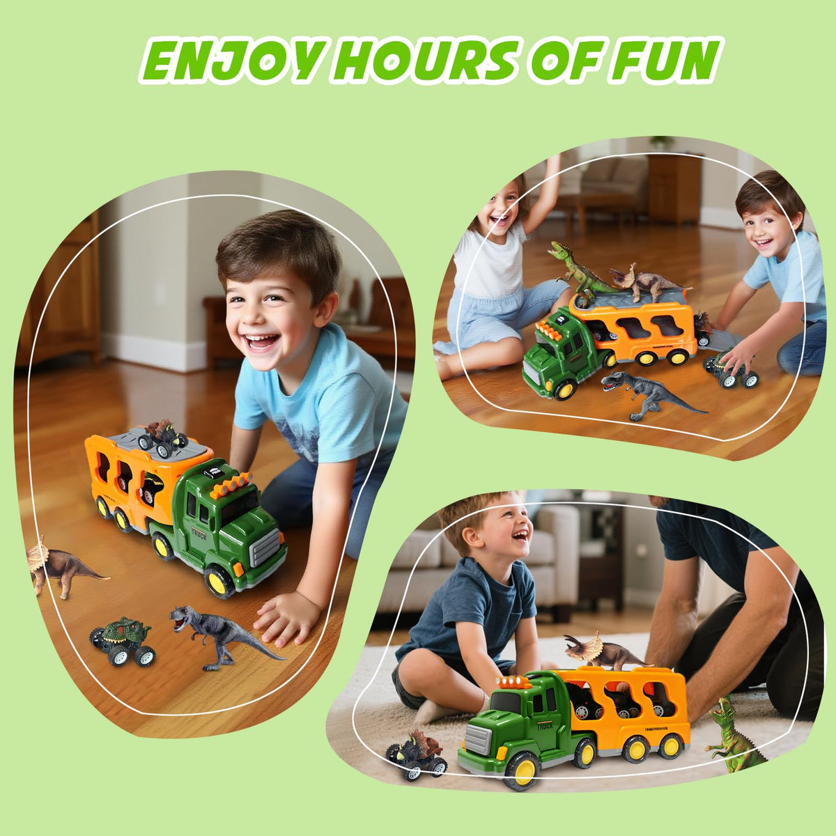 Lunoppy truck with lights and sounds boosts sensory play.