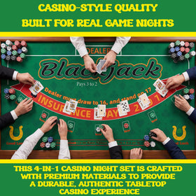 Lunorvexia Casino Night cards and decks with dealer button for authentic turns