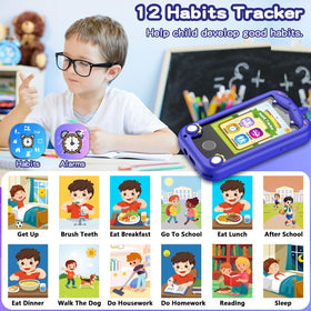 Luoba Kids Phone ABC learning feature on the home screen.