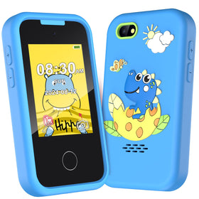 Luoba kids phone front view, kid-friendly design for easy learning
