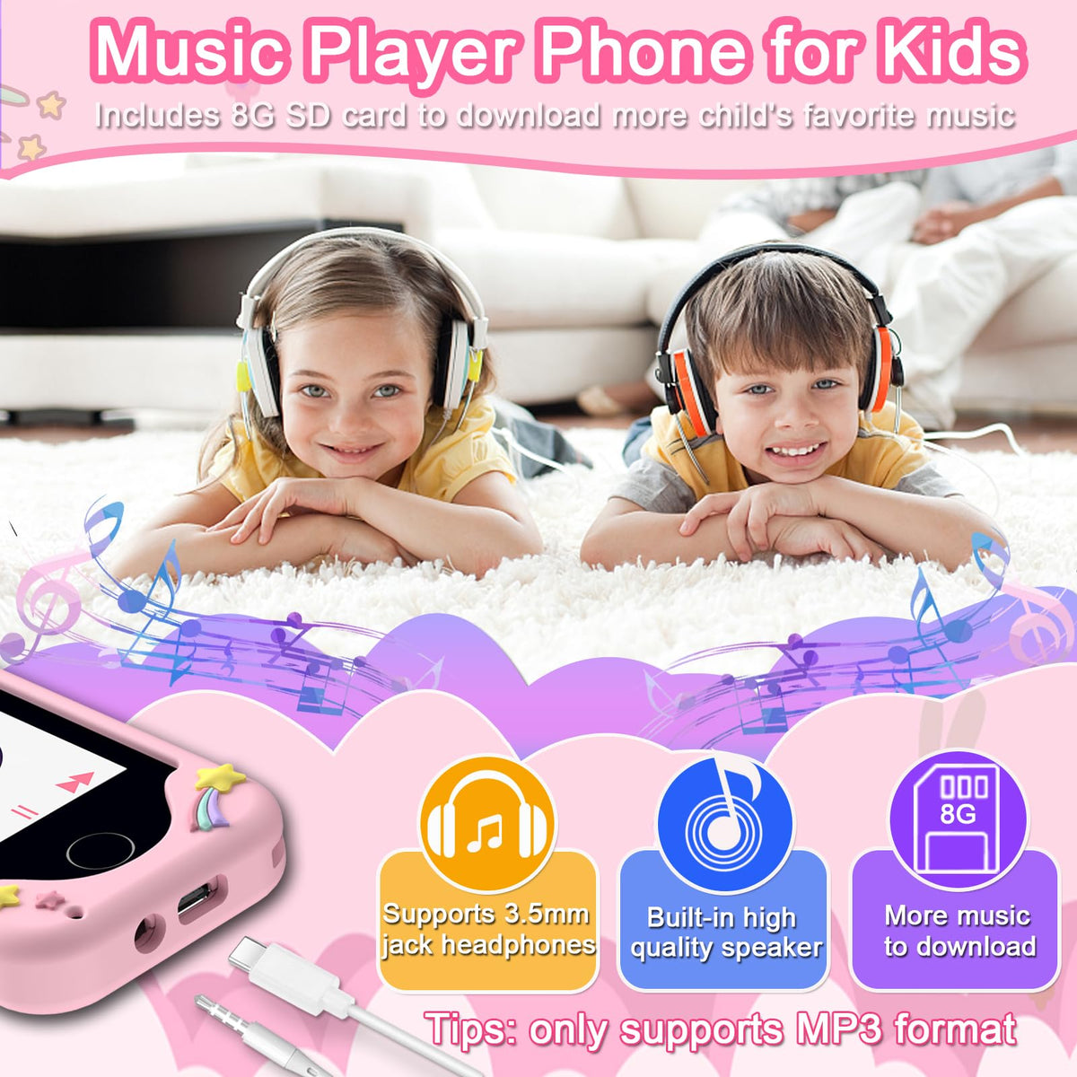 Luoba kids phone lanyard helps prevent loss and keeps it reachable.