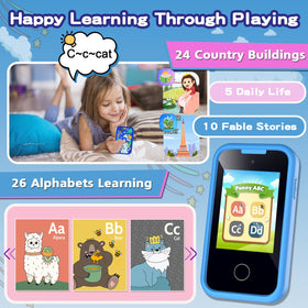 Luoba kids phone with lanyard for easy carrying