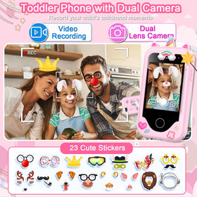Luoba kids phone touchscreen 28-inch display for easy navigation.