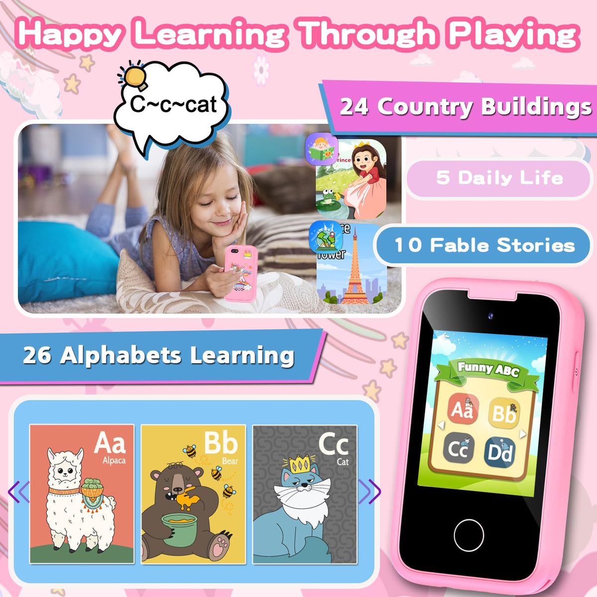 Luoba kids phone wallpaper options for colorful creativity