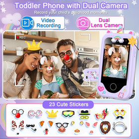 Luoba Kids Smart Phone with dual cameras captures playful moments