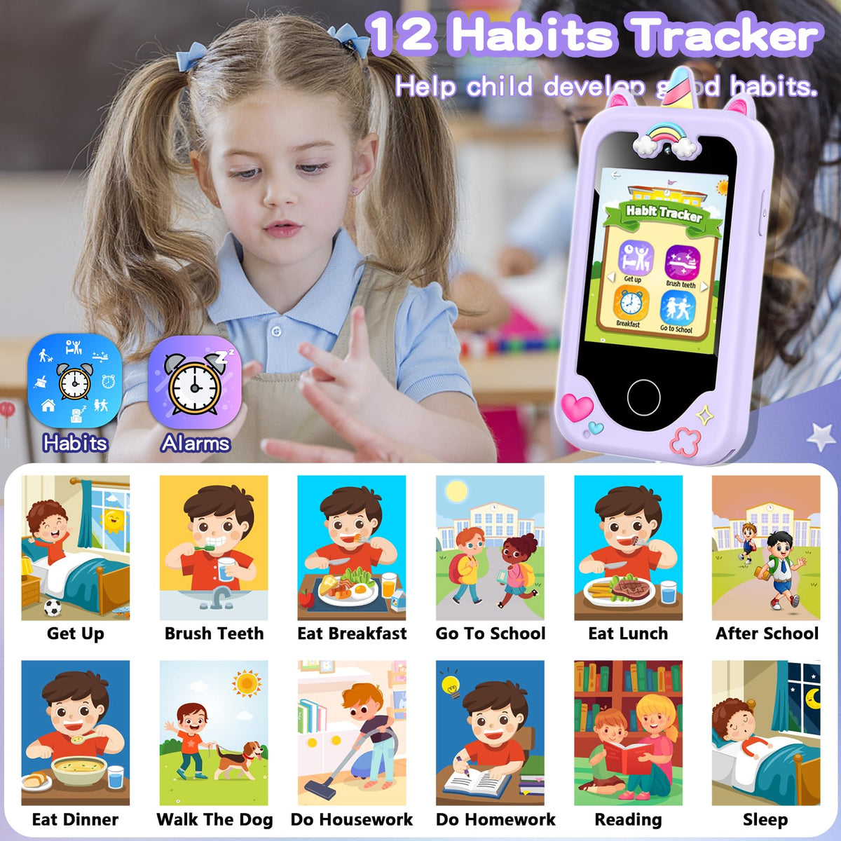 Luoba Kids Smart Phone silicone case keeps the device durable and drop-proof