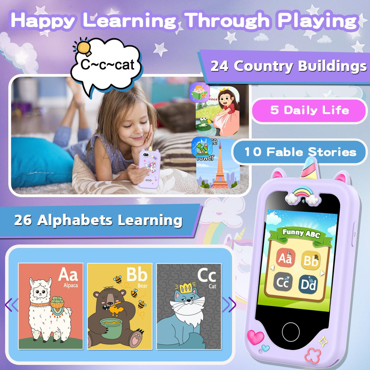 Luoba Kids Smart Phone music player lets kids enjoy tunes on the go