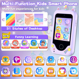 Luoba Kids Smart Phone screen menu; intuitive access to games and learning.