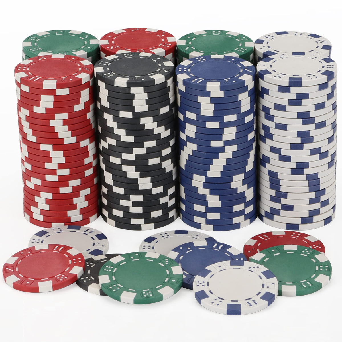 LUOBAO chips emit satisfying clink sound during play.