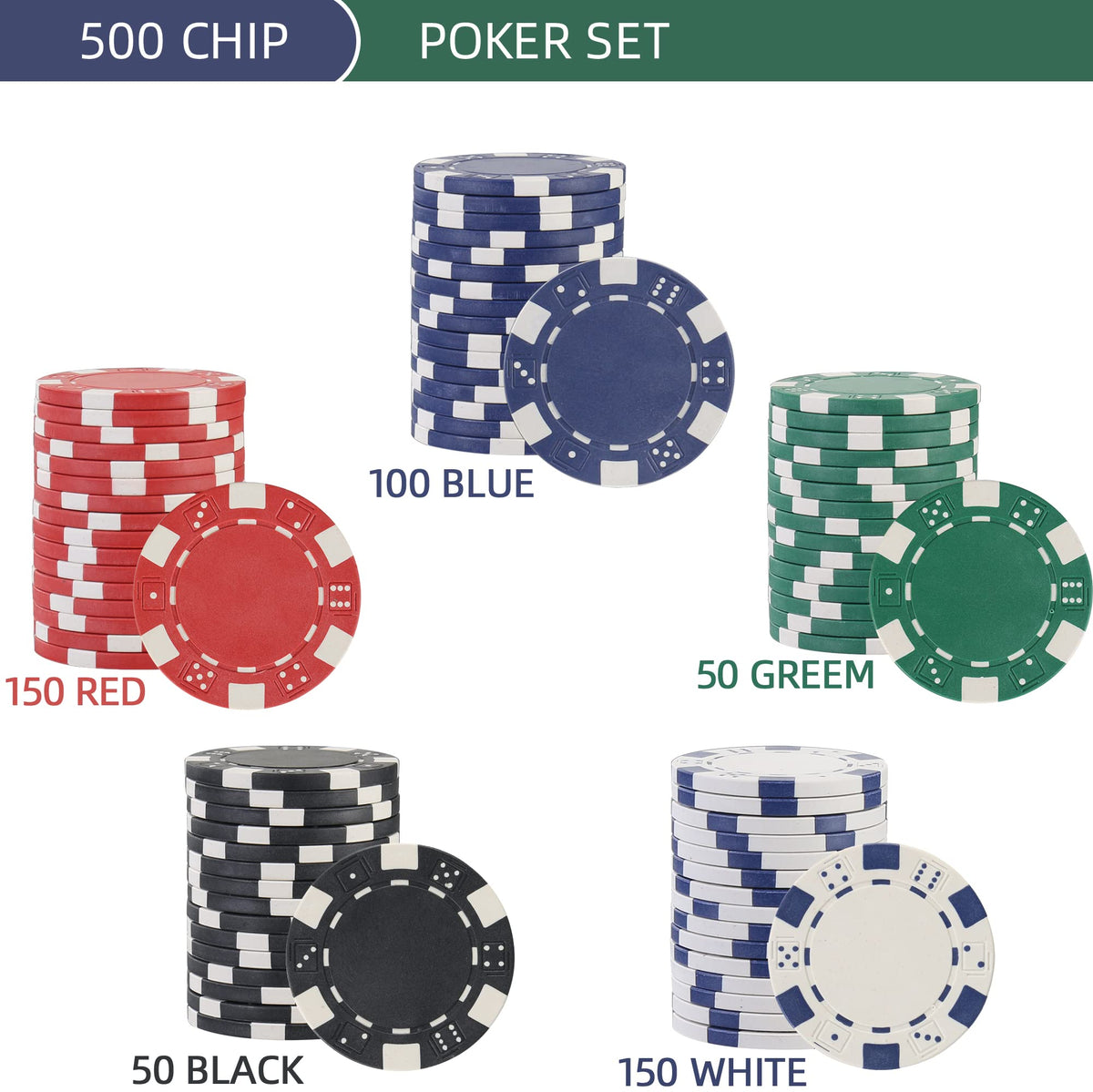 LUOBAO dealer chip included for authentic dealing practice