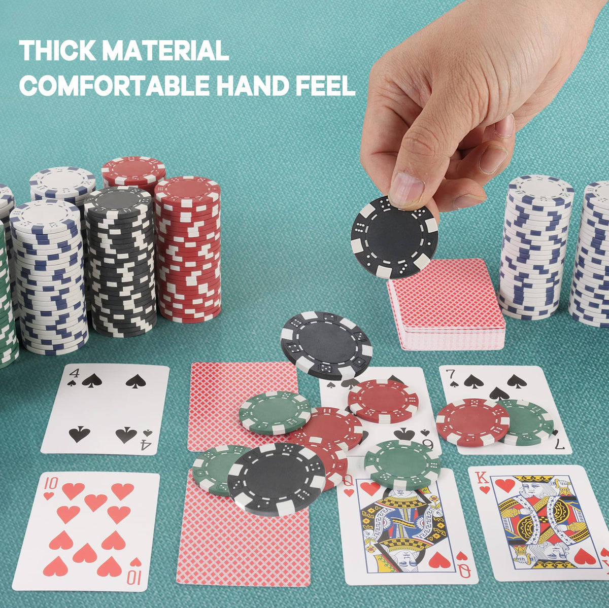 LUOBAO poker cards included for quick setup