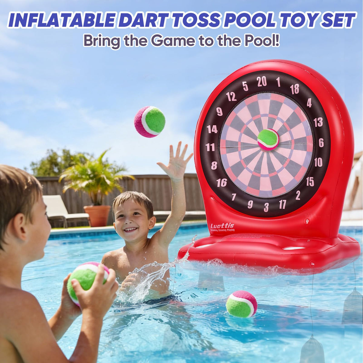 Luottis dart balls with sticky surface for reliable scoring when wet.