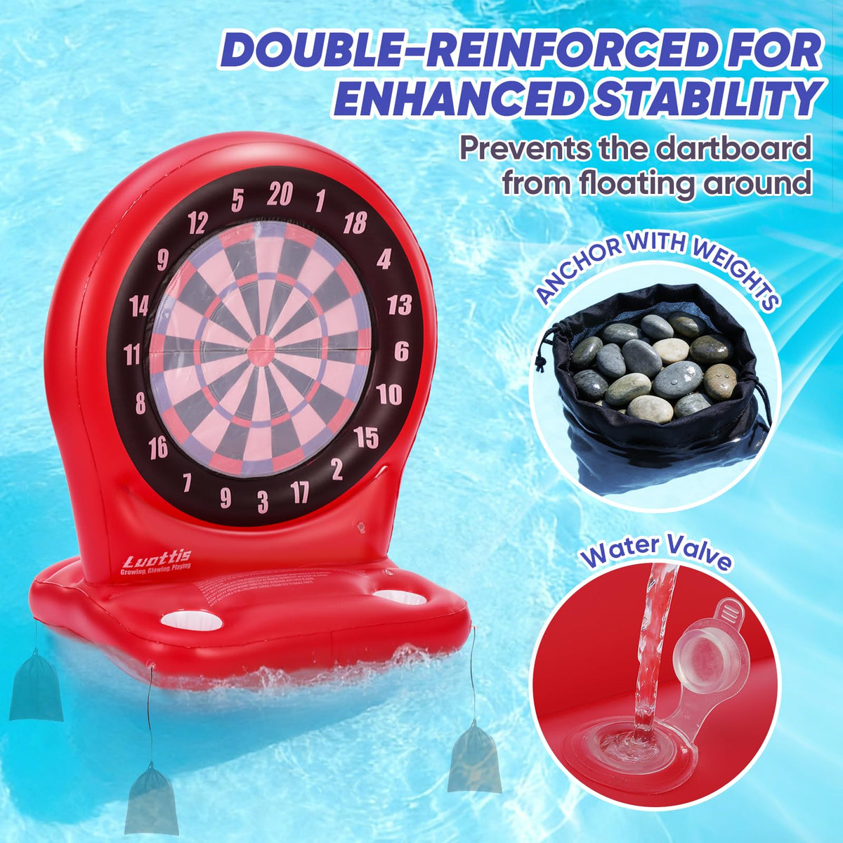 Luottis repair patches for quick fixes after energetic pool sessions.