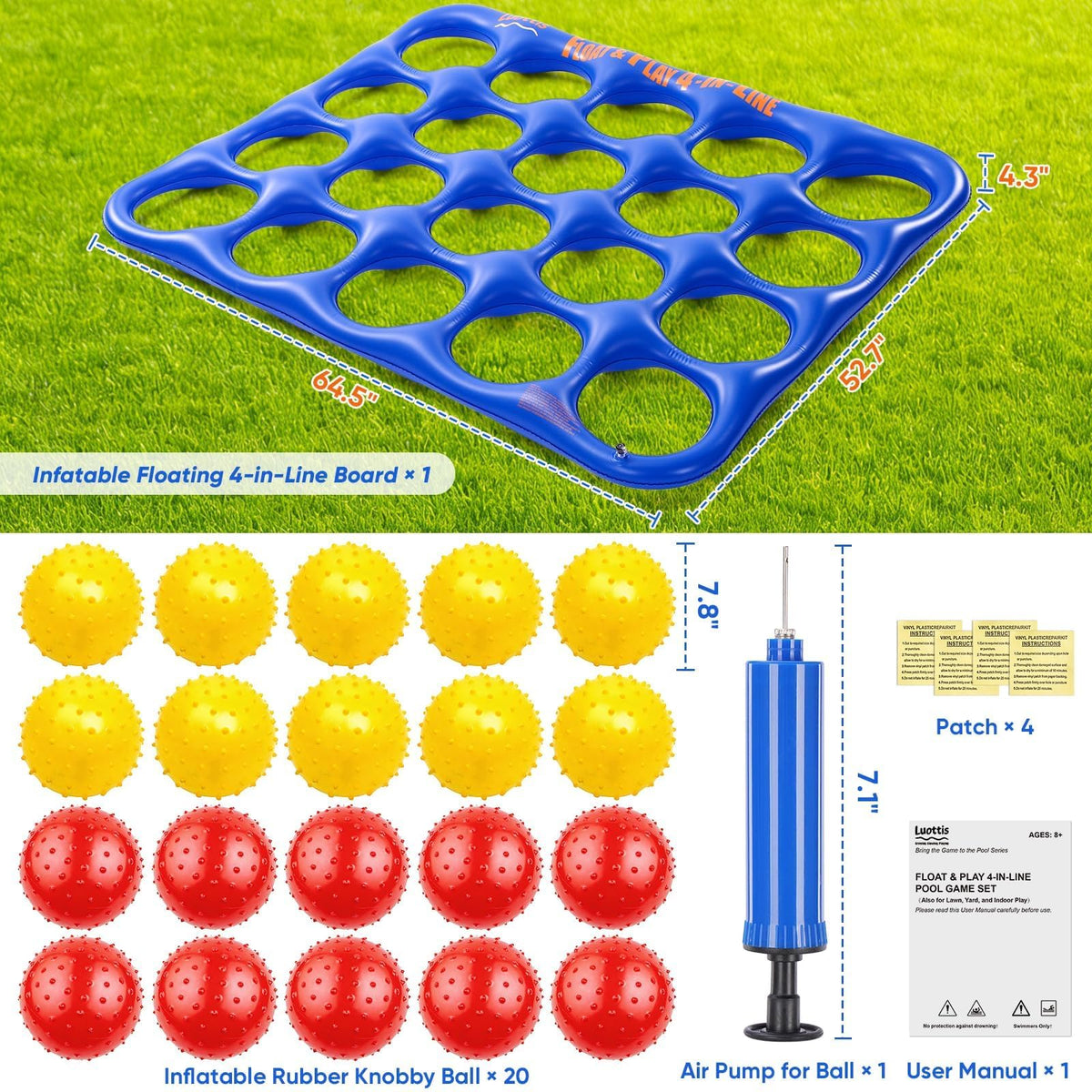 Luottis durable PVC construction built for energetic summer use