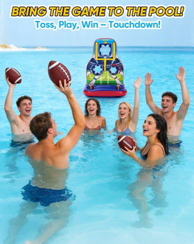 Luottis four footballs included for quick, interactive pool play.