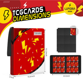 Luporia removable pages 50 sleeves secure large collections and allow reorganization