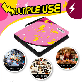 Luporia water-resistant PU leather exterior protects cards.