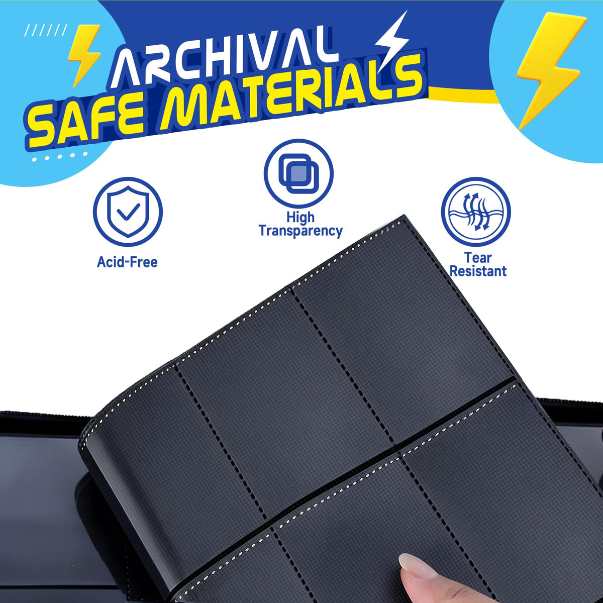 Luporia 3-ring spine enables easy page removal and reorganization.