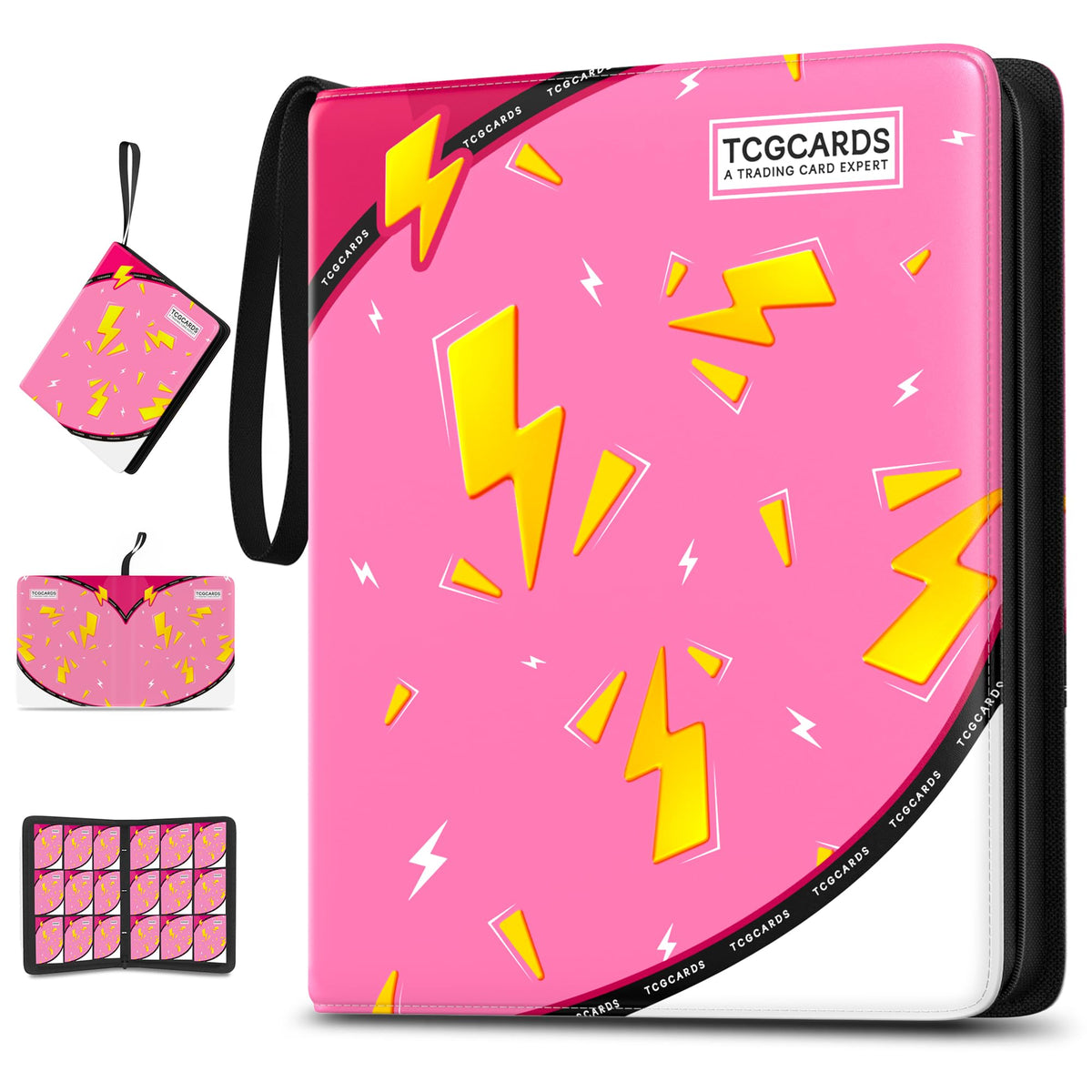 Luporia 900-pocket binder front cover for easy viewing.