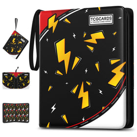 Luporia trading card binder open view with 900-pocket capacity for easy access