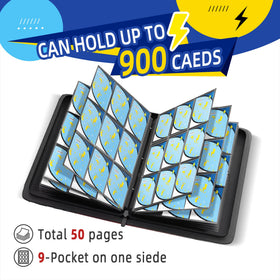 Luporia blue velvet lining cushions cards for safe display and handling.
