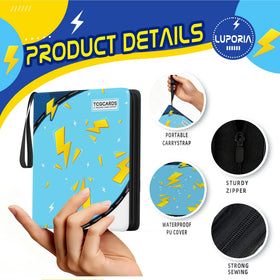 Luporia zipper closure protects cards from dust and moisture during transport.