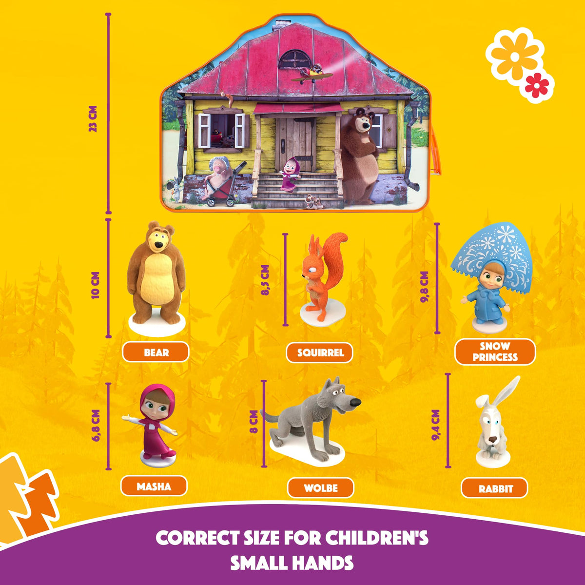 LUPPA Masha and the Bear display-ready characters inspire imaginative scenes.
