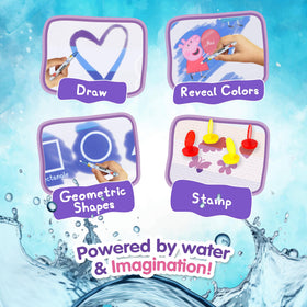 LUPPA Peppa Pig Water Doodle Mat side view showing generous play area.