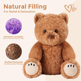 LURKOMEMO weighted teddy bear for warm therapy hugs