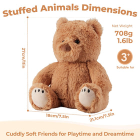LURKOMEMO teddy bear soft plush texture for cozy cuddles