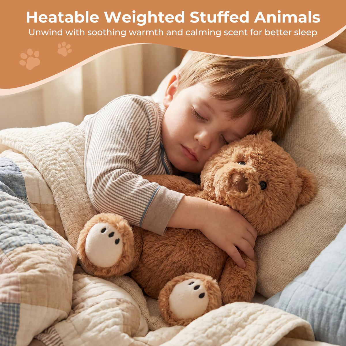 LURKOMEMO weighted plush hug providing grounding comfort