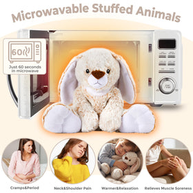Charming weighted bunny plush ready for hugs during quiet moments.