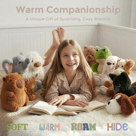 Soft, all-natural LURKOMEMO Bunny materials invite cuddles and comforting snuggles.
