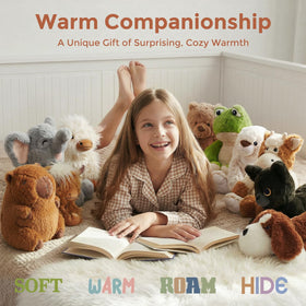LURKOMEMO Capybara plush bedtime companion for kids and adults