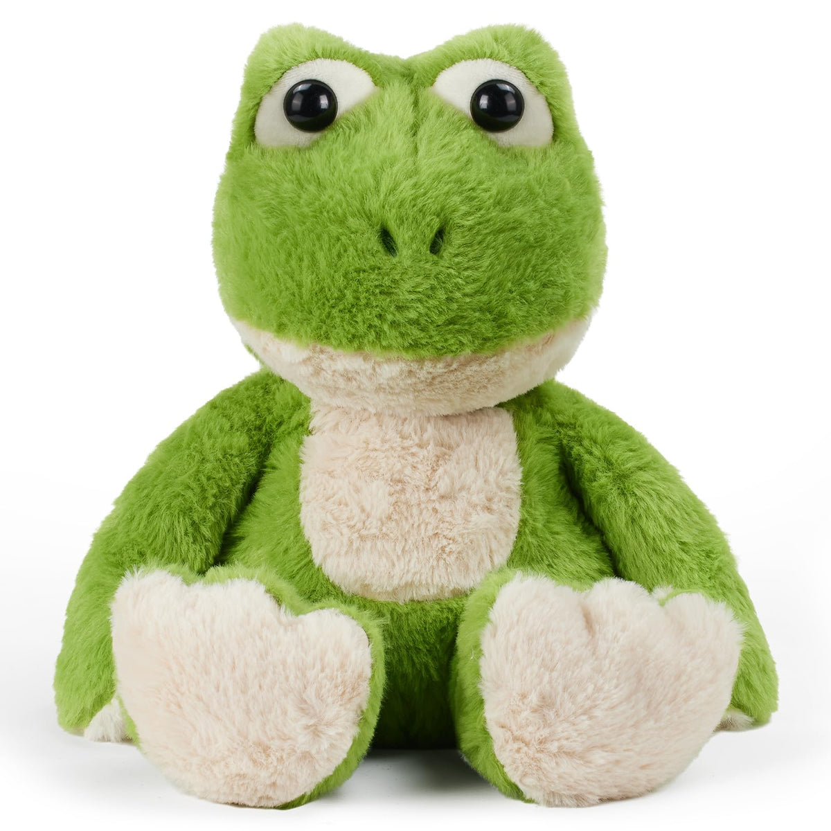 LURKOMEMO microwavable weighted frog plush for cozy warmth
