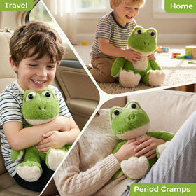 LURKOMEMO frog plush can be cooled for refreshing relief