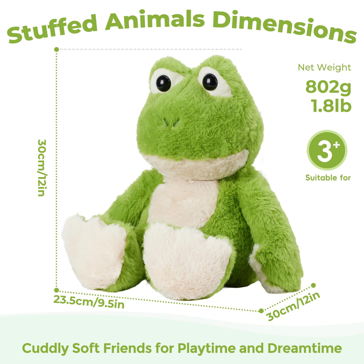 LURKOMEMO lavender scented frog plush provides calming aroma