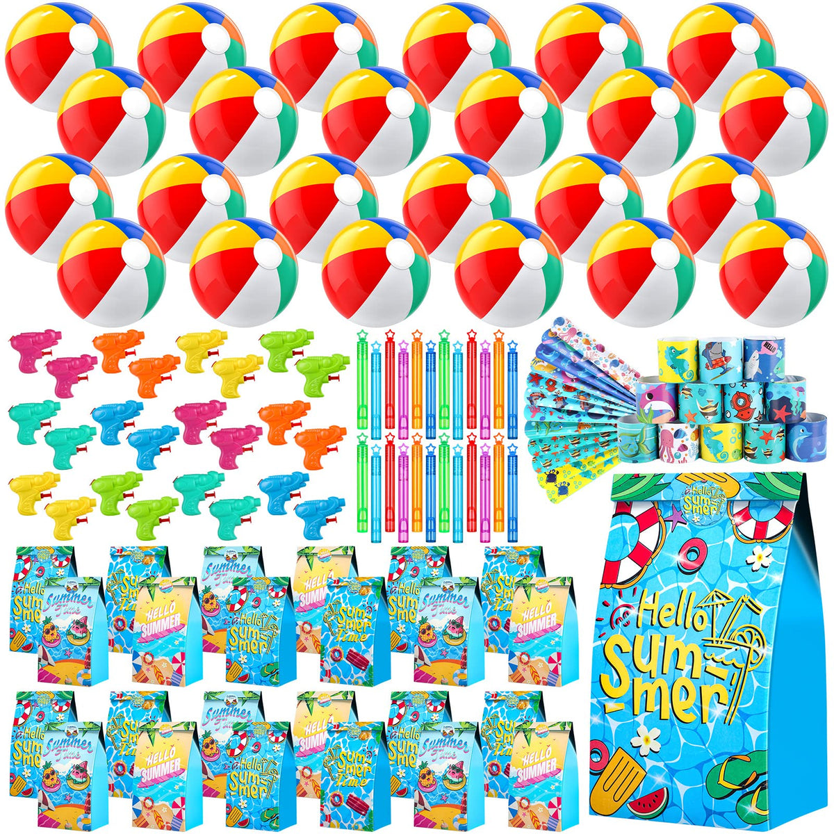 Luucio pool party favors beach balls brighten sunny days and encourage sharing.