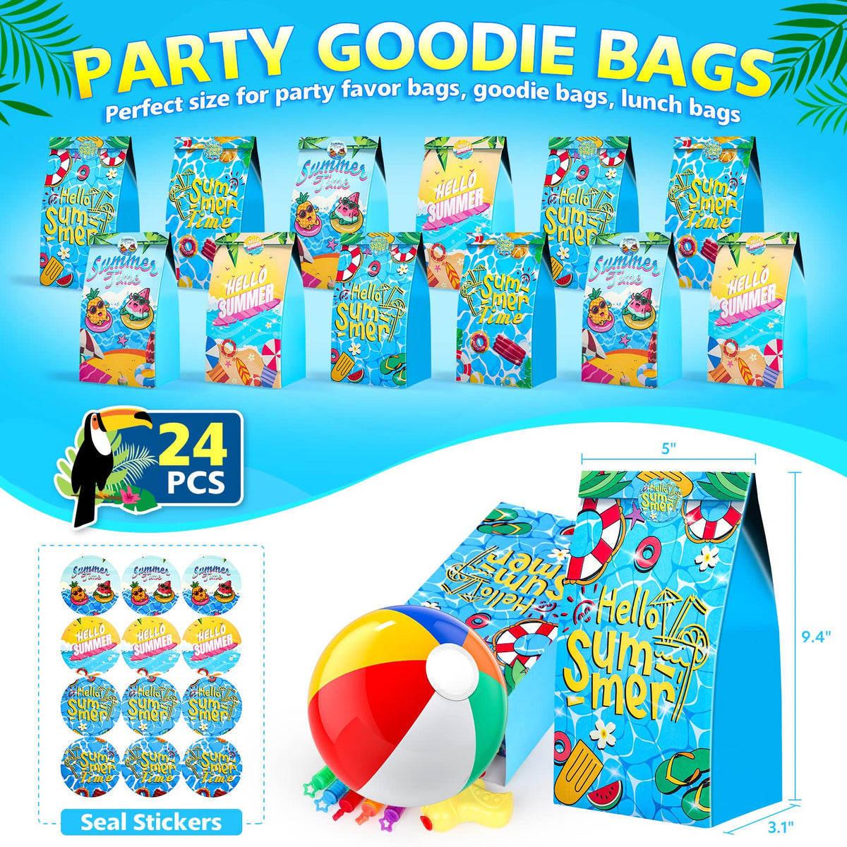 Luucio pool party favors bracelets add color and quick friendship moments.