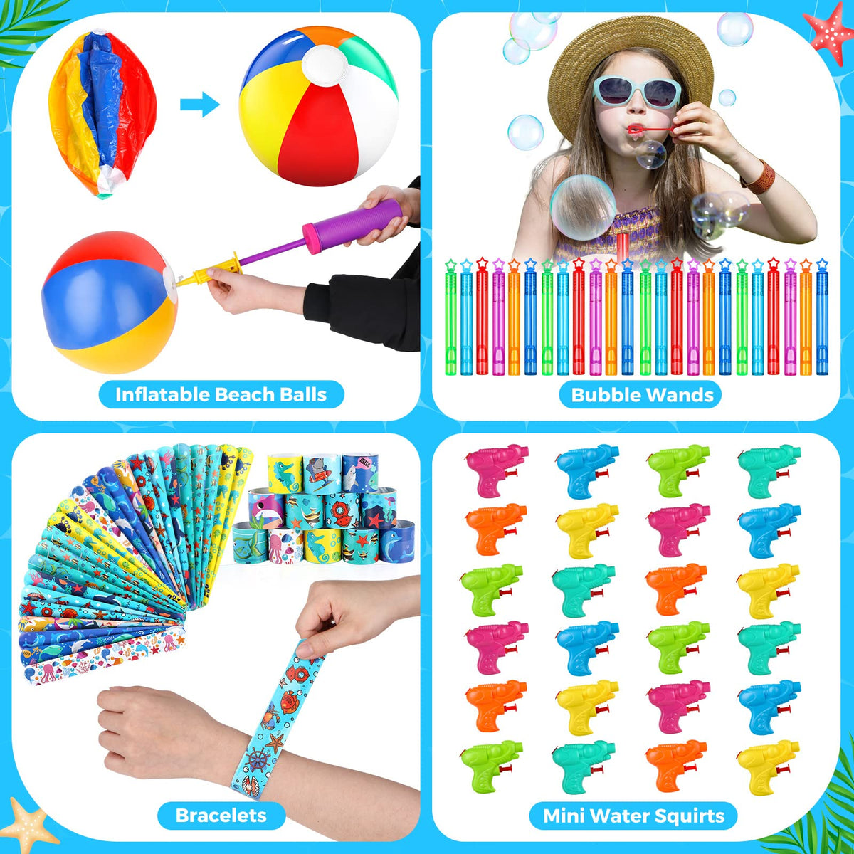 Luucio pool party favors bubble wands create bubbly fun for kids.